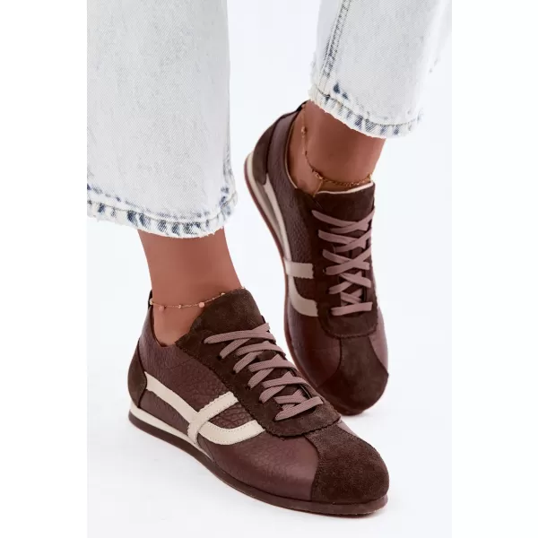  Adidași de damă ZAZOO N1402S2/ CIOCOLATĂ 