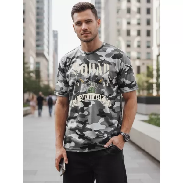 Tricou pentru bărbați DSTREET NX2005R-SL-M GRI DESCHIS 
