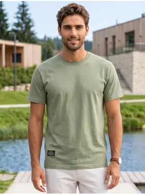 Tricou pentru bărbați ALTISPORT NP/ALMST20001 VERDE MILITAR