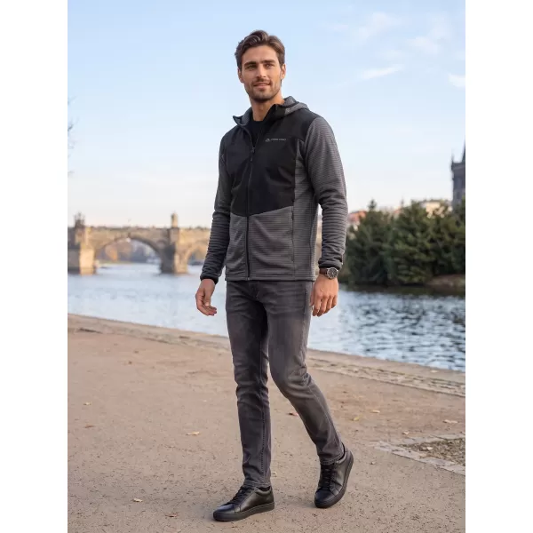  Hanorac sport ultraușor pentru bărbați ALPINE PRO ZOLL NEGRU 