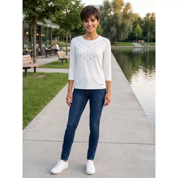  Tricou de damă ALTISPORT IDIARA ALB 