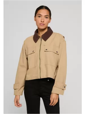 Geaca de dama URBAN CLASSICS TB7726 BEJ UNIUNE