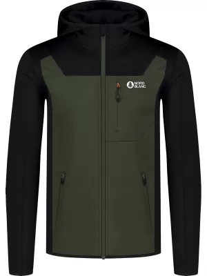Hanorac powerfleece pentru bărbați NORDBLANC SPRAWL NBSFM8333 VERDE