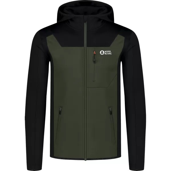  Hanorac powerfleece pentru bărbați NORDBLANC SPRAWL NBSFM8333 VERDE 