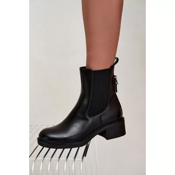  Botine de dama SERGIO LEONE BT-04 NEGRU 