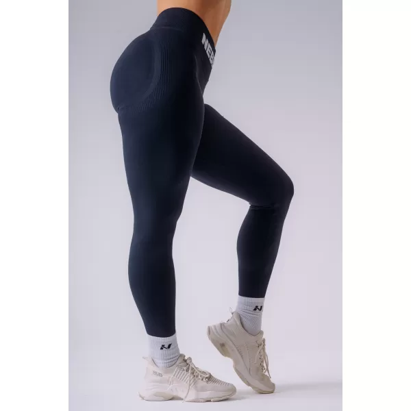  Jambiere de damă NEBBIA FLOW SEAMLESS 496 ALBASTRU ÎNCHIS 
