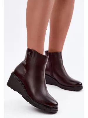 Botine de dama BOTO RMR2510-2 CIOCOLATĂ