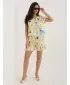 Pantaloni scurți de damă SUBLEVEL D73771M62489KD GALBEN STRĂLUCITOR