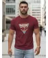 Tricou pentru bărbați DSTREET NX5093R-BU BURGUNDIA