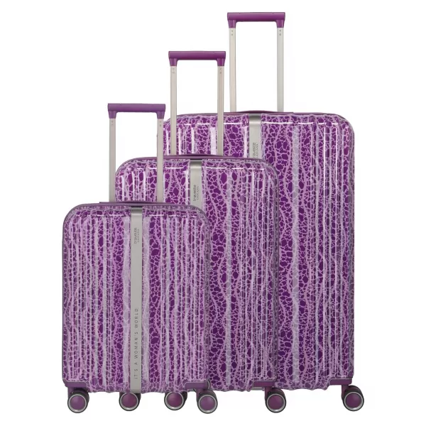  Un set de valize TRAVELITE LASCANA EDITION S,M,L PRUNĂ 