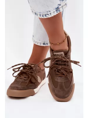 Adidași de damă BIG STAR SHOES UU274002 MARO/BEJ