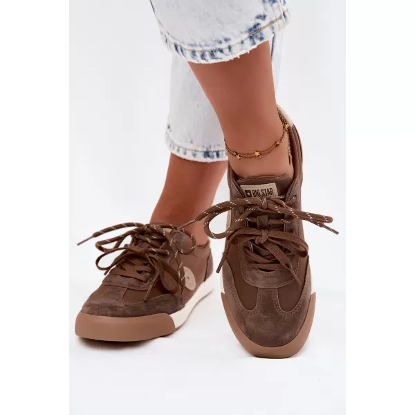  Adidași de damă BIG STAR SHOES UU274002 MARO/BEJ 