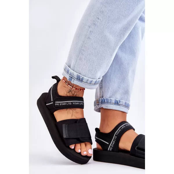  Sandale de dama BIG STAR SHOES LL274784 NEGRU 