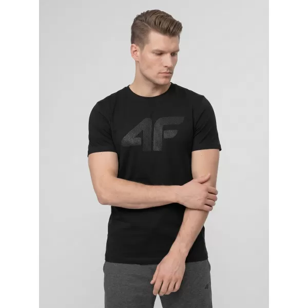  Tricou pentru bărbați 4F WMM00TTSHM3342 NEGRU ADÂNC 