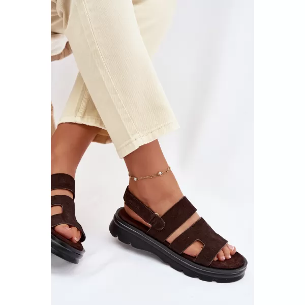  Sandale de dama BIG STAR SHOES TT274483 MARO/BEJ 
