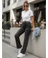 Pantaloni de dama DSTREET UY2991 GRI DESCHIS