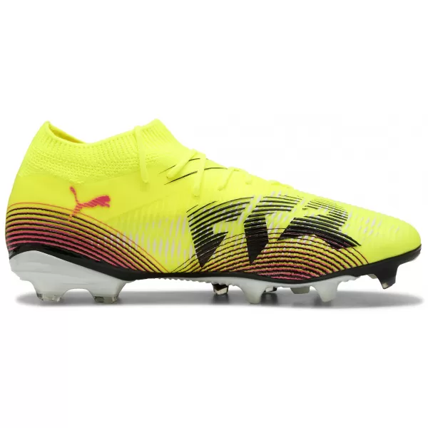  Cizme de fotbal PUMA FUTURE 8 MATCH FG/AG 108140-03 GALBEN/NEGRU/ LOVIT DE SOARE 