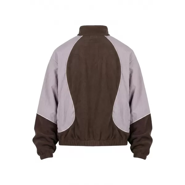  Jachetă de trening pentru bărbați URBAN CLASSICS TB8602-23085 MARO/LILIAC PAL 