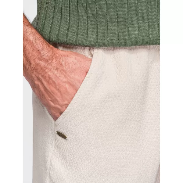  Pantaloni pentru bărbați OMBRE OM-PACP-0310 APROAPE ALB 