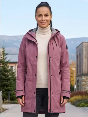 Palton de damă impermeabil ALPINE PRO PERFETA 2 NECTAR DE STRUGURI