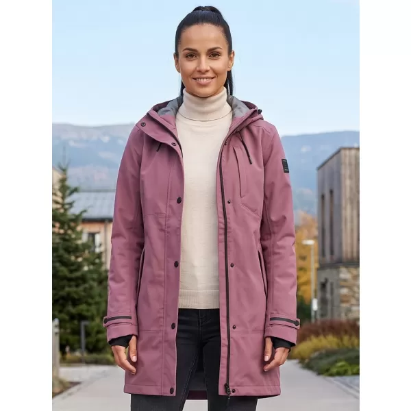  Palton de damă impermeabil ALPINE PRO PERFETA 2 NECTAR DE STRUGURI 