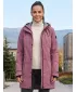 Palton de damă impermeabil ALPINE PRO PERFETA 2 NECTAR DE STRUGURI