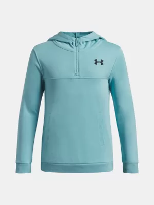 Hanorac pentru băiat UNDER ARMOUR RIVAL LW 1/4 ZIP HOODIE 6009316-425 ALBASTRU