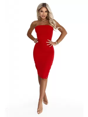 Rochie NUMOCO 642-4 ROȘU INTENS