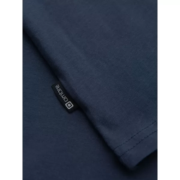  Tricou pentru bărbați OMBRE OM-TSCT-0305 ALBASTRU MARIN 