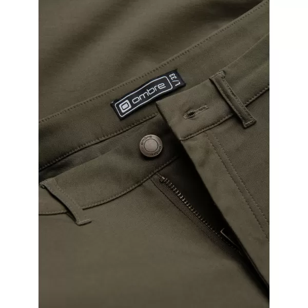  Pantaloni pentru bărbați OMBRE P1515 VERDE MĂSLINIU ÎNCHIS 