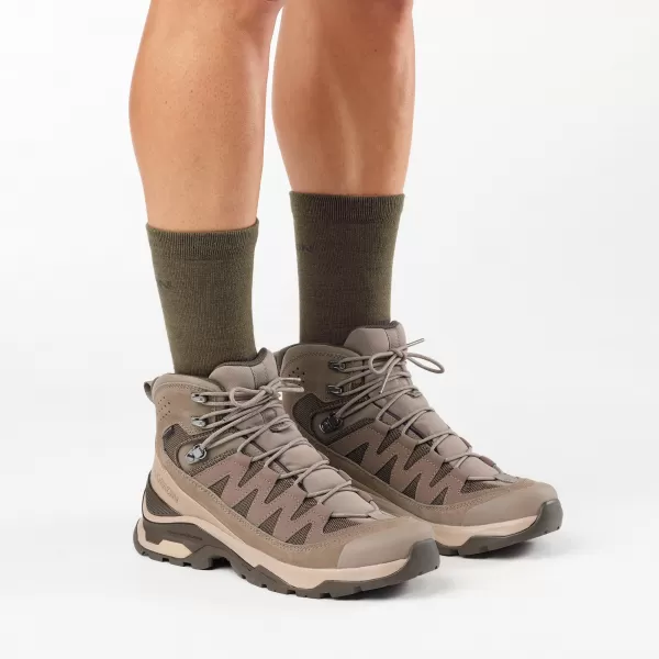 Pantofi pentru bărbați SALOMON QUEST ECHO GORE TEX L49146400 NUC/DESERT BRONZ/MĂSLINE NEGRU 