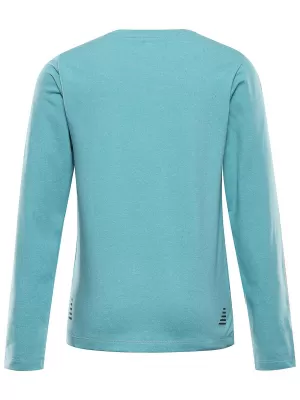 Tricou pentru copii cu uscare rapidă ALPINE PRO LOUSO AQUA MARE