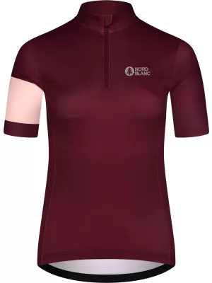 Tricou de ciclism pentru femei NORDBLANC ENTHUSIAST NBSLF8084 ROŞU