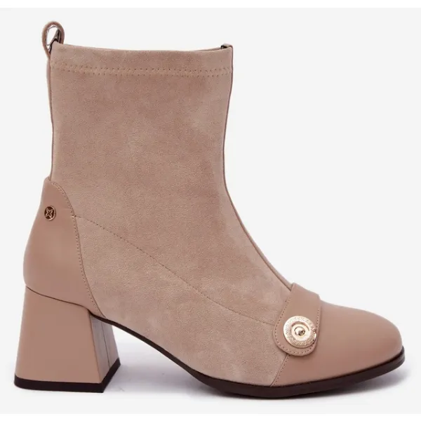  Botine de dama MACIEJKA K7819-04/00-7 BEJ 