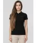 Tricou de damă cu guler 4F WMM00TPTSF0768 NEGRU ADÂNC