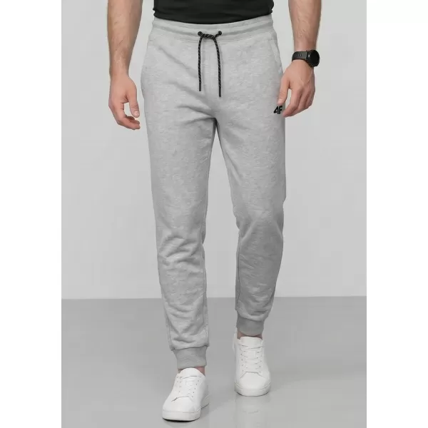  Pantaloni pentru bărbați 4F WMM00TTROM1674 MELANGE GRI DESCHIS RECE 