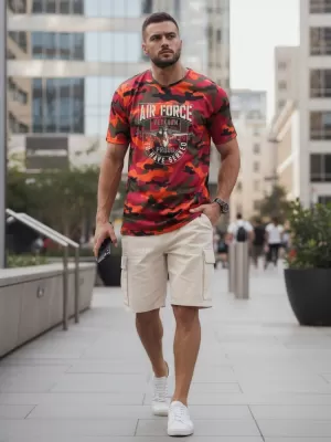 Tricou pentru bărbați DSTREET NX2001R-OR-M PORTOCALE