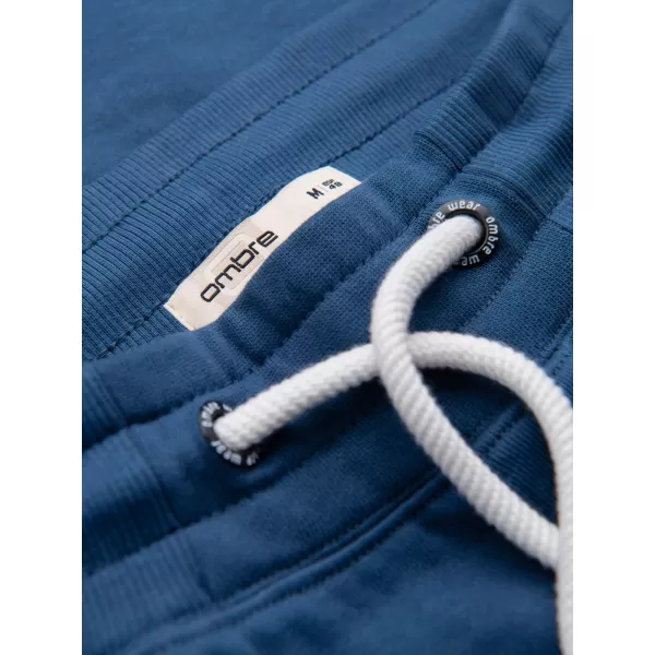  Pantaloni pentru bărbați OMBRE OM-PABS-0304 ALBASTRU ÎNCHIS 