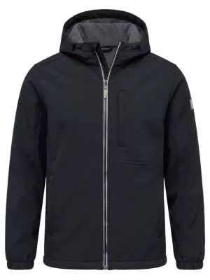 Jachetă softshell pentru bărbați OMBRE C581 NEGRU