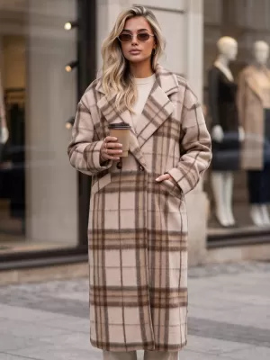 Palton de damă DSTREET 1 NY0829 BEJ