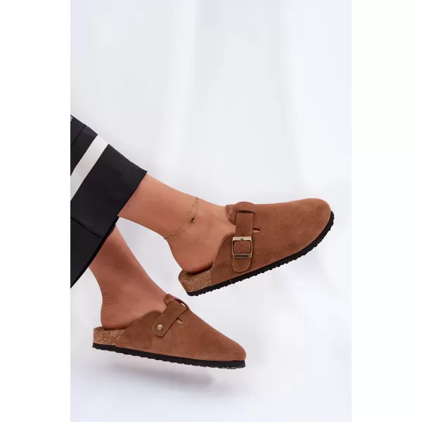  Papuci de damă BIG STAR SHOES RR274A387 MARO/BEJ 