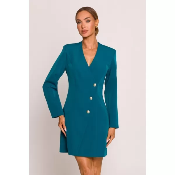  Rochie MOE M793 ALBASTRU OCEANIC 