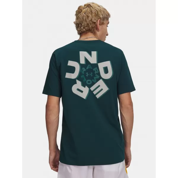  Tricou pentru bărbați UNDER ARMOUR M RADIAL WM SS 6009264-919 VERDE 
