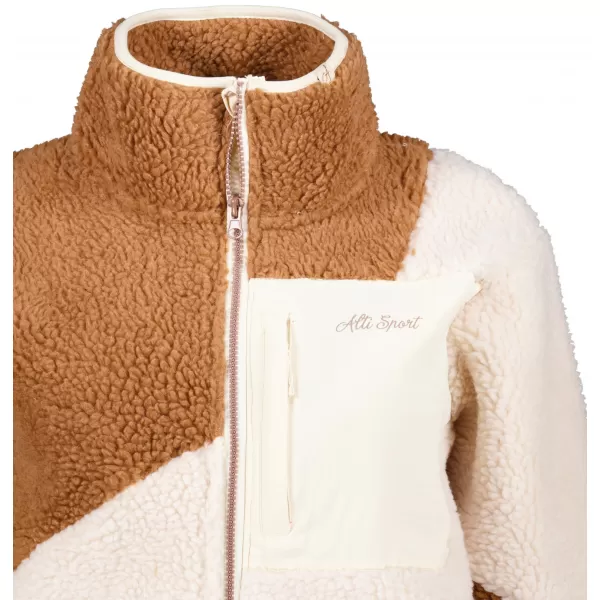 Hanorac de damă din fleece ALTISPORT IVONA BEJ 