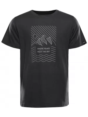 Cămașă de exterior pentru bărbați ALPINE PRO NOGER 2 VARIANTA NEAGRA PA