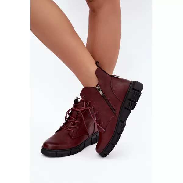  Pantofi de dama BOTO 26BT17-9301 BURGUNDIA 