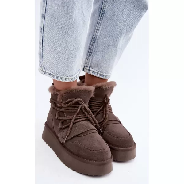  Pantofi de dama BIG STAR SHOES UU274315 UMBRE MARO/BEJ 