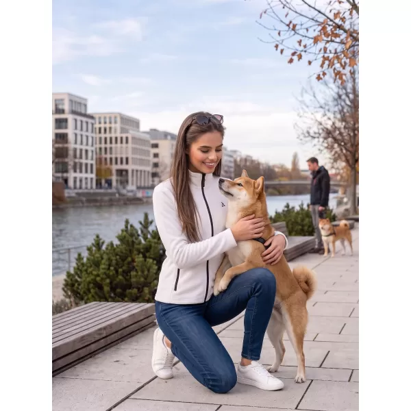  Hanorac de damă din fleece ALTISPORT ALW002852 ALB 