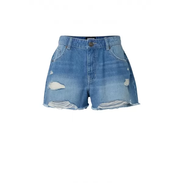  Pantaloni scurți de damă URBAN CLASSICS TB8193 ALBASTRU DESCHIS SPALAT 