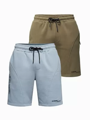 Set de pantaloni scurți pentru bărbați OMBRE Z127 ALBASTRU DESCHIS/TURCOAZ